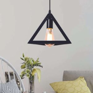 Modern Triangle Hanging Pendant Light (Bulb Not Included)