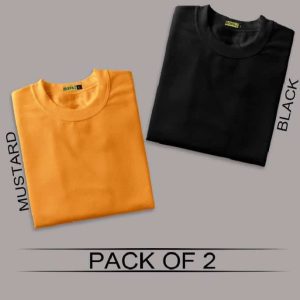 Aua n Co. Pack of 2 Plain Unisex T-Shirts